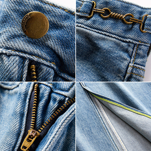 Jupe en jean fendue pour femme, coupe trapèze, collection été, en promotion - Product Image 4