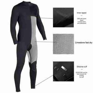 High Quality Men's Black 3mm Neoprene <b>Wetsuit</b> Long Sleeve Swim Body Diving Surfing Full Coverage Front Chest Zip Printed <b>Wetsuit</b> - Product Image 6