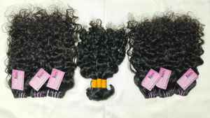 Extensiones de Cabello Humano Remy Indio Ondulado Suave de Una Sola Capa, Mechones de Rizos Apretados, 100% Permanentes - Product Image 2