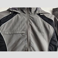 Ensemble de survêtement en nylon respirant haut de gamme personnalisé, nouvelle collection, vêtements de sport d'hiver, veste à capuche, jogging, ensemble coupe-vent zippé