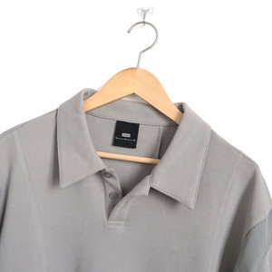 Wholesale Custom Men's <b>Classic</b> Polo Shirt, High Quality Customized Outdoor Two Tone Summer Fashion Golf Shirts Tee With Pockets - Product Image 4
