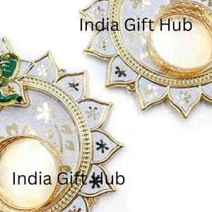 Chandelier élégant en bois Ganesha Tea Light Holder pour la décoration de la maison pour Noël - Product Image 3