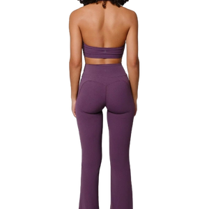 Técnica de impresión por transferencia de calor, corte automatizado, se acepta OEM, sujetador y pantalones cortos de yoga, ropa deportiva sin costuras para yoga. - Product Image 2