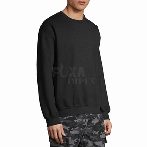 Sweat-shirt à col rond à manches longues pour hommes échantillon gratuit hiver automne pull chaud doublé polaire élégant décontracté vêtements confortables vente - Product Image 2