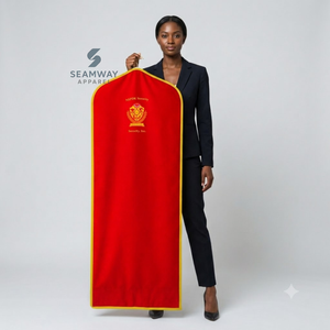 NSPDK Sorority Women's Dustproof Garment Bag Red <b>Gold</b> Suit Cover Hanging Closet Organizer Travel <b>Clothes</b> Storage Bag - Product Image 5
