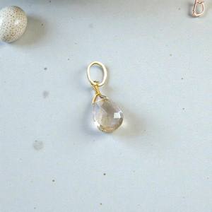 Colgante de Crisoprasa Natural Facetada en Forma de Pera, Envuelto en Alambre de Plata Chapado en Oro de 14K, Gema Verde, Amuleto de Joyería Religiosa - Product Image 3