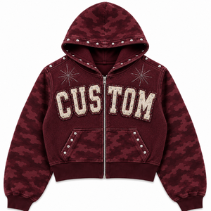 Sudadera con Capucha Extra Grande de Algodón Grueso Estilo Y2K Personalizada, Fábrica OEM ODM - Product Image 5