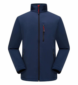 Chaqueta de Invierno para Hombre, Impermeable, con Capucha, Estilo Urbano, de Softshell, con Frente Sólido, Poliéster/Spandex, Transpirable, de Secado Rápido, con Forro Polar - Product Image 4