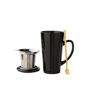 Taza de Café Latte de Cerámica Blanca en Forma de Cono de Gran Capacidad (17 oz), con Diseño Clásico para Camping, Personalizable con Logotipo por Sublimación - Product Image 3