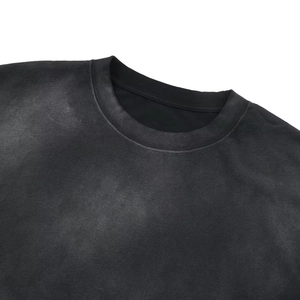 Camiseta de Algodón Rosa Degradado para Hombre, Talla Grande, Estilo Casual de Verano, Manga Corta, Tejido Liso - Product Image 3