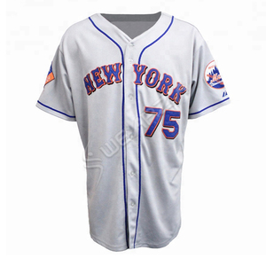Maillot de baseball personnalisé par sublimation, respirant, en polyester, tissu maillé ample, logo OEM, grande taille, antibactérien, séchage rapide - Product Image 2