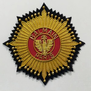 Top Premium Quality High Manufacture Fashion Bullion Wire Badges New Design Fashion Bullion Wire Badges Fashion CustomizedPatch - Product Image 5