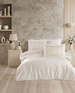 Quang Thanh Embroidery Gray Wave Custom Wholesale Wearable Breathable Machine Washable 40-count Home 250TC Cotton Duvet Cover - Product Image 1