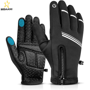 Guantes de Ciclismo de Invierno - Guantes de Bicicleta de Montaña con Pantalla Táctil, Resistentes al Viento, Cálidos y Antideslizantes para Correr, Conducir, Hacer Senderismo y Esquiar - Product Image 1