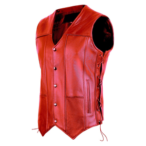 Nuevo Chaleco de Cuero para Hombre, Liso, Transpirable, Color Personalizado, Hecho en Pakistán, Fabricado en Fábrica - Product Image 2