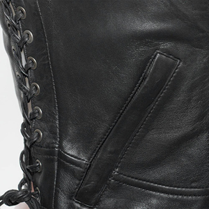 Chaleco de Cuero Genuino para Mujer de Primera Calidad, Impermeable, Relleno de Algodón, Invierno, Alta Calidad, Secado Rápido, Transpirable, Cuello en V con Botones - Product Image 3