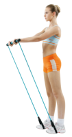 ALLWINWIN GYS05 Gym Stick - Tongkat Pilates dengan Resistance Tube untuk Latihan Yoga