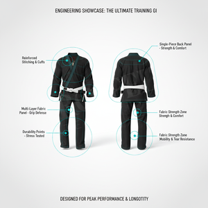 Uniforme Clásico de Jiu Jitsu Brasileño (BJJ) Color Blanco, Unisex, Diseño Personalizado Impreso, Ligero, para Competencia y Entrenamiento de MMA - Product Image 2
