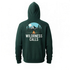 Sweat à capuche pour homme en coton 100% pour commande en gros, couleur unie, décontracté, sportif, avec impression graphique personnalisée, idéal pour l'hiver - Product Image 6