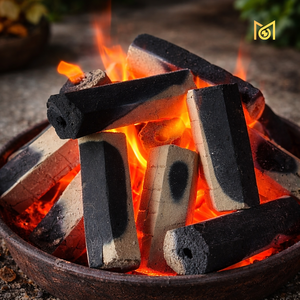 Briquettes de charbon hexagonales à combustion propre, sans fumée, en coque de noix de coco, pour barbecue et grillades - Product Image 5