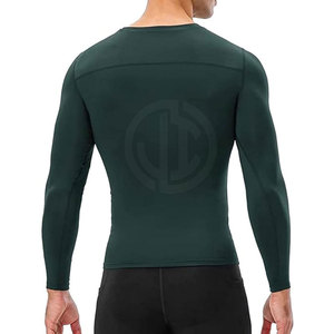 Solid Color Long Sleeves Men <b>Compression</b> <b>Shirts</b> Customized Logo New Style Men <b>Compression</b> <b>Shirts</b> - Product Image 3