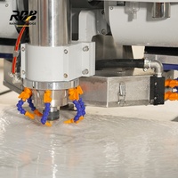 Scie à pont CNC ATC automatique avec PLC pour le changement d'outils, machine multifonctionnelle pour la découpe, le fraisage et le polissage du marbre et du granit, pour la fabrication de comptoirs