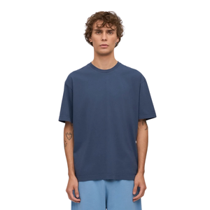 T-shirt uni à col rond et manches courtes pour homme, coupe décontractée classique, en jersey, personnalisable, marque privée, vente en gros, fournisseur de vêtements - Product Image 3