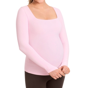Camiseta de Maternidad y Lactancia para Mujer, Nueva Colección al por Mayor, Personalizable, con Mangas Largas, Cuello Cuadrado y Tirantes Ajustables para la Lactancia - Product Image 3