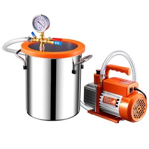 Kit Camera a Vuoto in Acciaio Inossidabile da 3 Galloni con Pompa da 3,5 CFM Monostadio ACR per Degassaggio e Recipienti a Pressione - Product Image 4