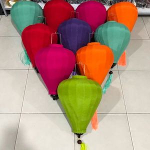 Lanterne en soie écologique pliable faite à la main pour événements – Meilleure vente - Product Image 3