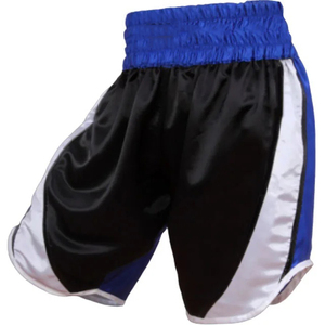 Shorts de Muay Thai para Hombre, Lisos, Elásticos, para Lucha, MMA, Kick Boxing, con Bordado de Cuero Personalizado, Venta al Por Mayor de Fábrica - Product Image 1