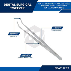 Pinzas Quirúrgicas Dentales de Alta Calidad, Pinzas Serradas Multiusos, Instrumentos Médicos Quirúrgicos - Product Image 3