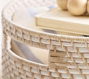 Panier de rangement ovale artisanal en osier, panier de rangement décoratif, panier organisateur en rotin naturel, parfait pour le rangement de la chambre d'enfant - Product Image 3