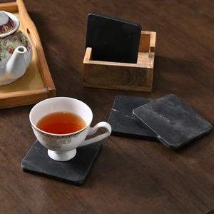 Sous-verres en résine Minimal Luxe, ensemble de sous-verres contemporains pour une décoration intérieure chic et pour offrir en cadeau - Product Image 4