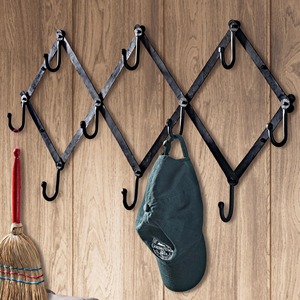 Minimalist <b>Wooden</b> Wall Mounted Hooks Set 6 Hooks Space Saving Design For Clothing Storage <b>Drill</b> Installation - Product Image 2