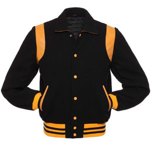 Chaqueta de Cuero y Lana Retro Elegante Personalizada al por Mayor - Duradera, Cálida e Ideal para Uso Casual y Moda Clásica - Product Image 1