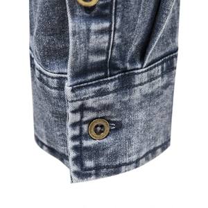 Camisa de Mezclilla Casual de Manga Larga para Hombre, Spandex/Algodón, Botones de Alta Calidad, Estilo Clásico Urbano, Estilo Occidental, Ecológica - Product Image 4