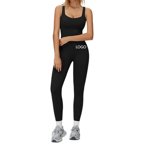 <b>Men's</b> Black Square Neck <b>Spaghetti</b> <b>Strap</b> <b>Tank</b> <b>Top</b> High Waist Leggings Moisture Wicking Fitted Anti-Exposure 100% Polyester Sport - Product Image 1