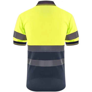 Working Polo Shirt High Visibility Safety Workwear <b>for</b> <b>Construction</b> Road Industrial Outdoor Use Breathable Durable Fabric - Product Image 3