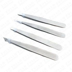 4PCS Professional Stainless Steel Eyebrow Tweezers Set Custom Color OEM Slant <b>Pointed</b> Tip Precision Beauty Grooming <b>Tools</b> - Product Image 2