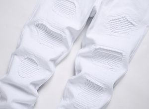 Jeans Ajustados Elásticos para Hombre, Pantalones Vaqueros Rotos, Jeans de Moda Desgastados, Venta al Por Mayor OEM - Product Image 3