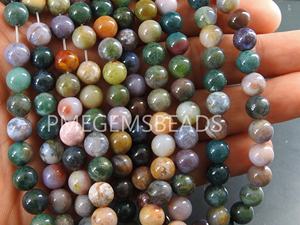 ลูกปัดกลมมนขนาด15นิ้ว8มม. ทำด้วยมือ100% สร้อยข้อมือและสร้อยคอหินหลากสีธรรมชาติ - Product Image 3