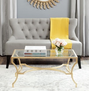 Table basse en métal moderne, durable et luxueuse avec plateau personnalisé et base décorative, mobilier de salon haut de gamme, vente en gros, exportation - Product Image 1