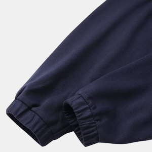 Sudadera con capucha extragrande para hombre, de color sólido, de algodón tejido, informal, para otoño, ropa de calle para hombre, en oferta. - Product Image 5