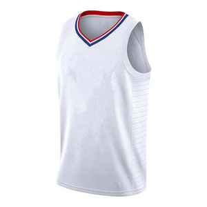 Camiseta de Baloncesto a Rayas Blancas, Rojas y Negras de Index Apparel para Hombre, Sin Mangas, Cuello en V, Malla Transpirable, Ropa Deportiva para Todas las Temporadas - Product Image 4