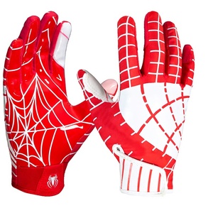 Guantes de fútbol americano resistentes al sudor con capas de malla transpirable que ayudan a los jugadores a mantener las manos secas y cómodas. - Product Image 2