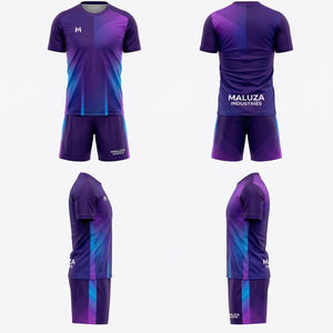 Conjunto de Entrenamiento de Camiseta y Pantalones Cortos de Fútbol Premium, Uniforme de Fútbol Sublimado, Ropa Deportiva de Equipo al por Mayor, MALUZA Industries - Product Image 6