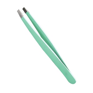 Juego de Pinzas para Cejas de Acero Inoxidable Reutilizables, Duraderas y Profesionales de Alta Calidad con Punta Inclinada y Logotipo Personalizado - Product Image 2