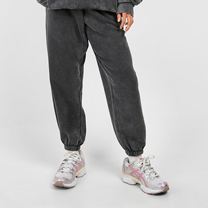 Nouveau design personnalisé, ensemble de survêtement pour femme à col montant, style streetwear, effet délavé à l'acide, grande taille, coupe courte, vente en gros - Product Image 5