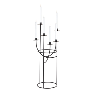 Elegante Portavelas de Hierro Ligero, Resistente al Calor, Duradero, Ecológico, Pieza de Decoración Elegante para el Hogar, Mesa de Comedor, Repisa - Product Image 3